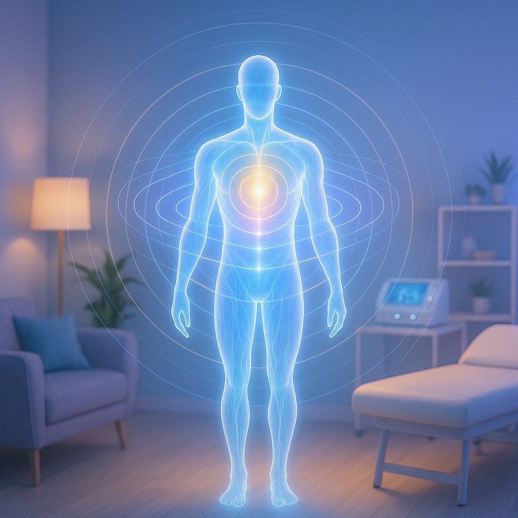 Illustration d’une séance de biorésonance à domicile autour de Nîmes